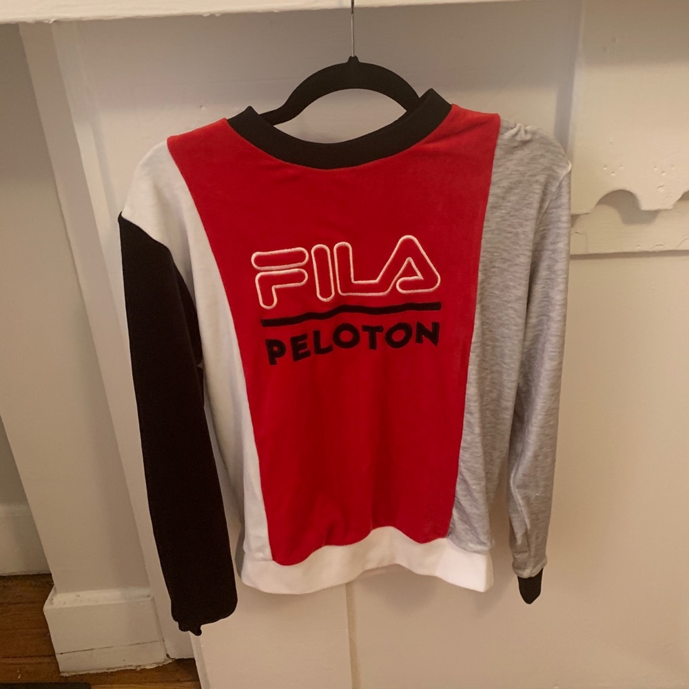 Peloton FILA velour sweatshirt. Worn once.